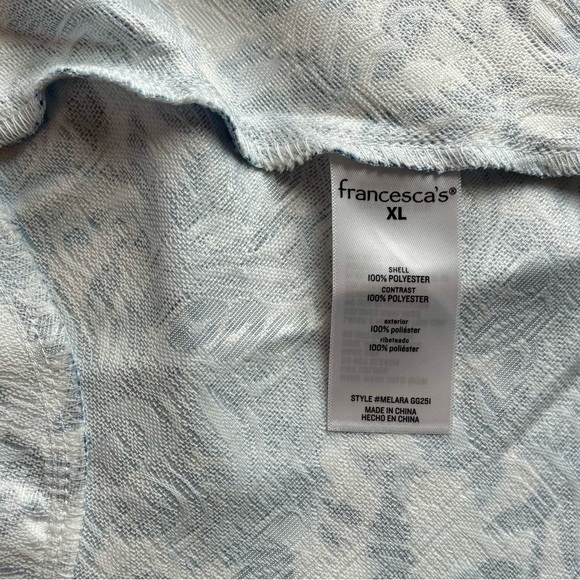 Francesca's Collections Blue and White Floral Mini Dress - Picture 6 of 6